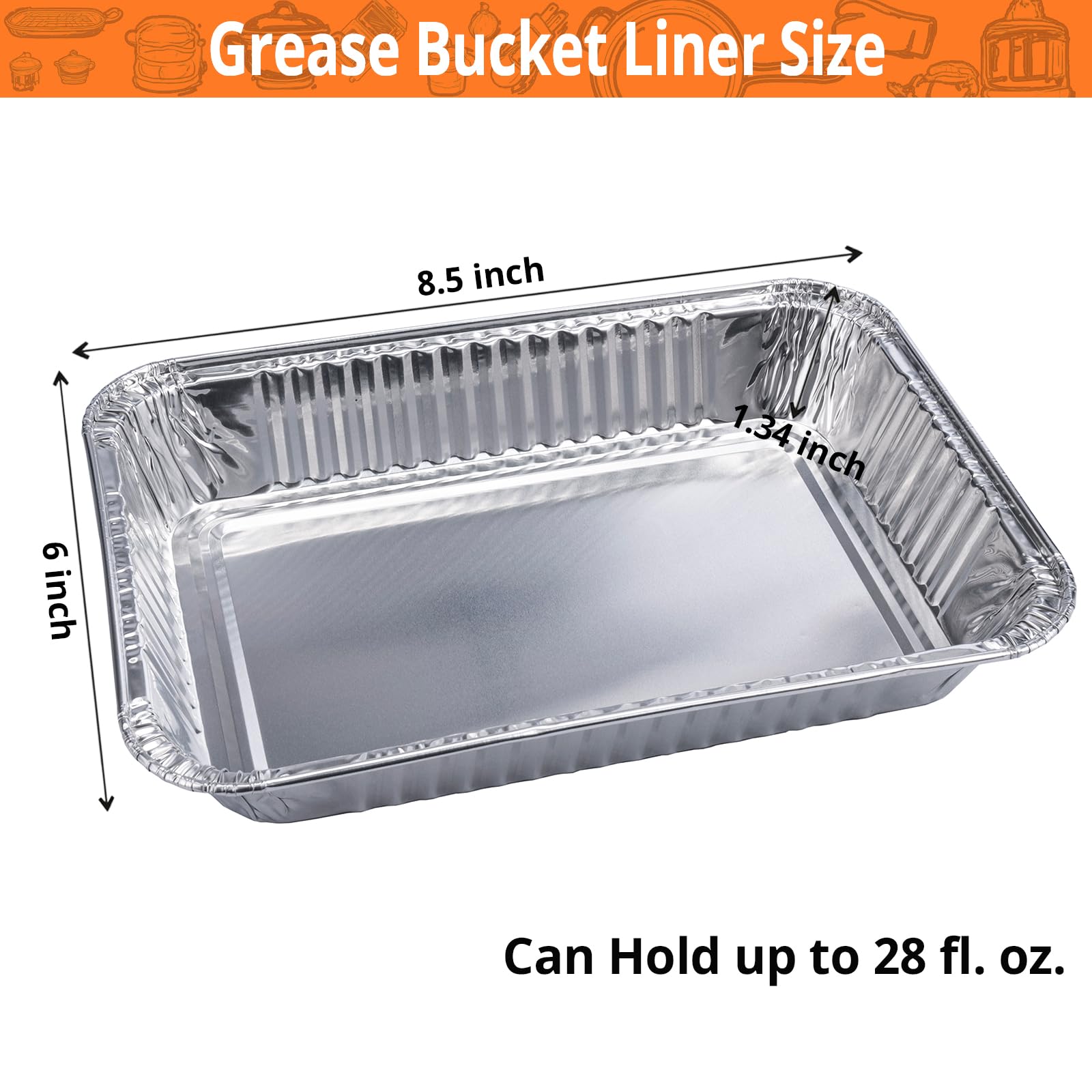 SilvaKoon drip pan with reinforced edges for leak-resistant performance