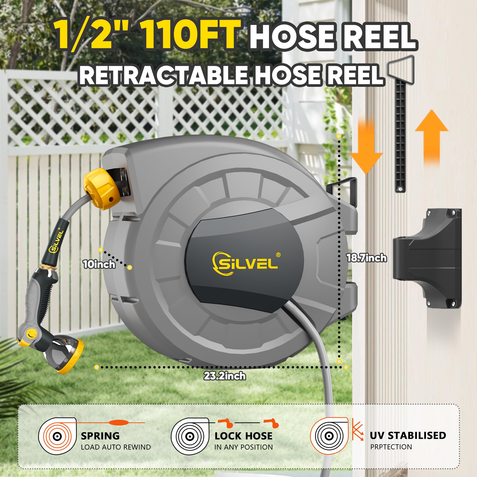 SILVEL leak-proof design with triple-layer PVC hose for reliable operation