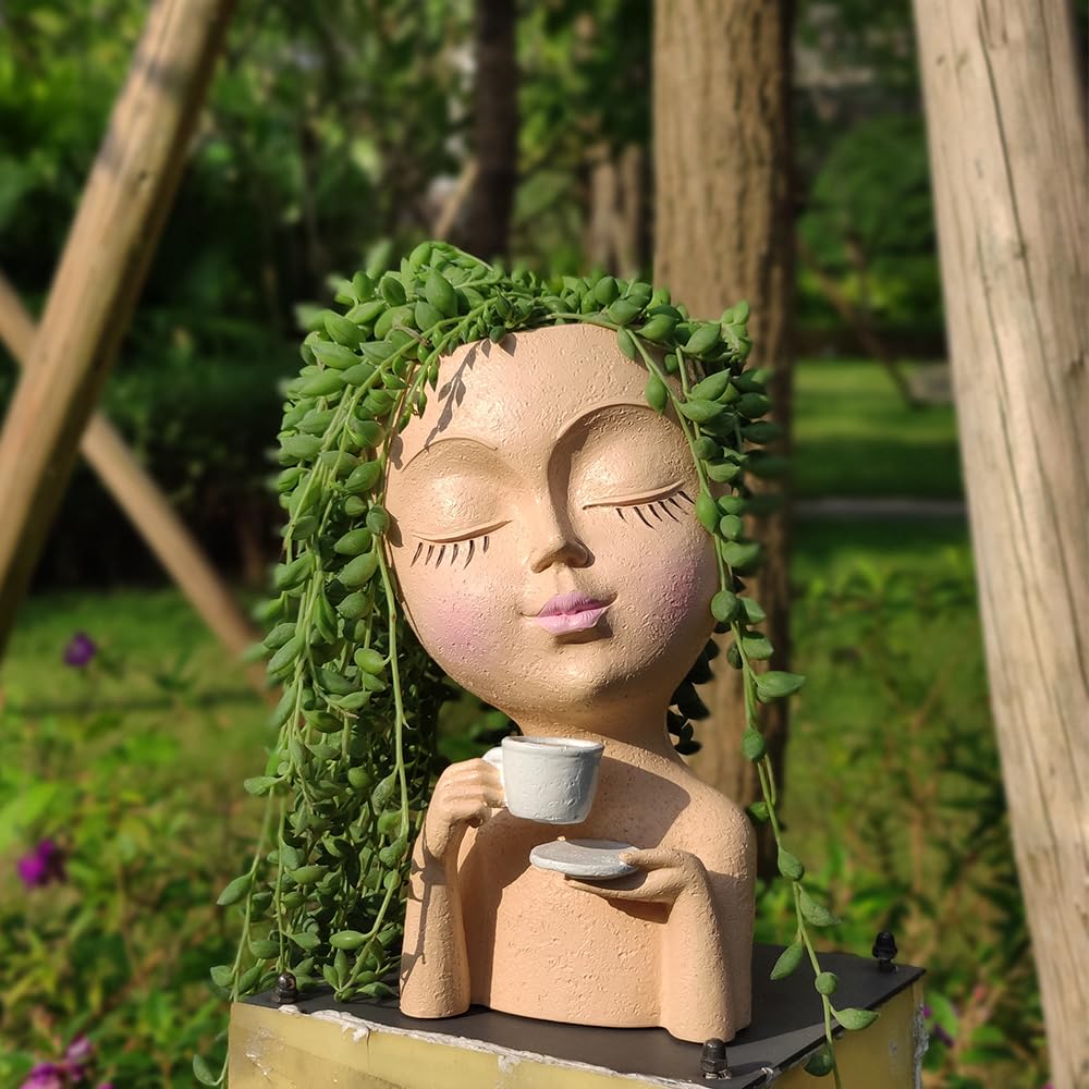 Simabsie face planter stands 7.9 inches tall for a striking accent.