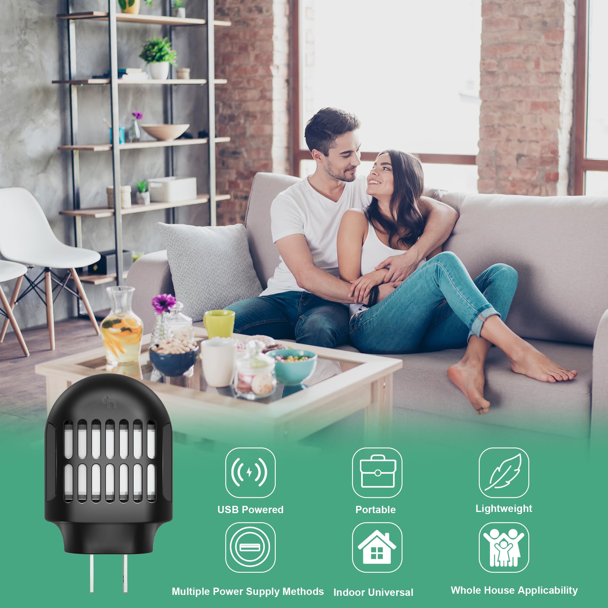 Simashts Mosquito Repeller provides up to 20 feet of protection around the outlet
