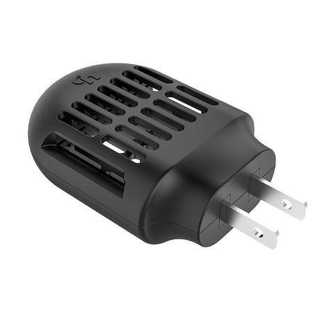Simashts Mosquito Repeller plugged into outlet for flame-free indoor protection