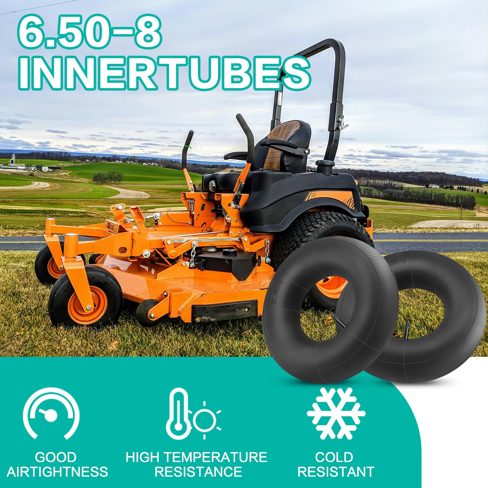 SIMEIQI 16x7.50-8 tube with TR-13 valve for mowers and trailers