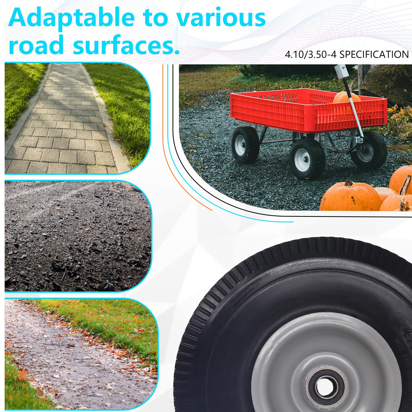 SIMEIQI wheel with 4-inch rim diameter boosts compatibility