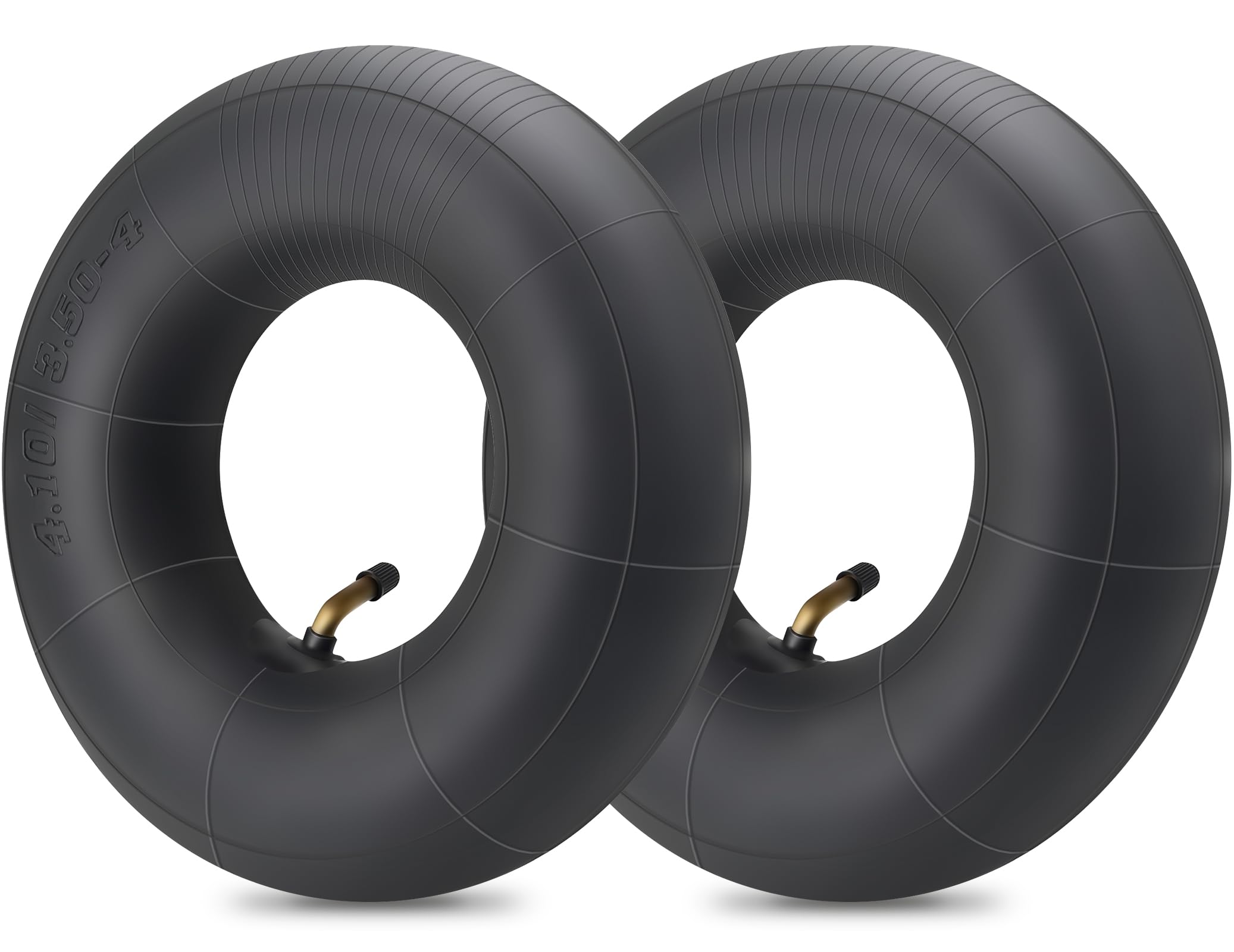 SIMEIQI inner tube with bent valve for 10-inch wheels, durable replacement.