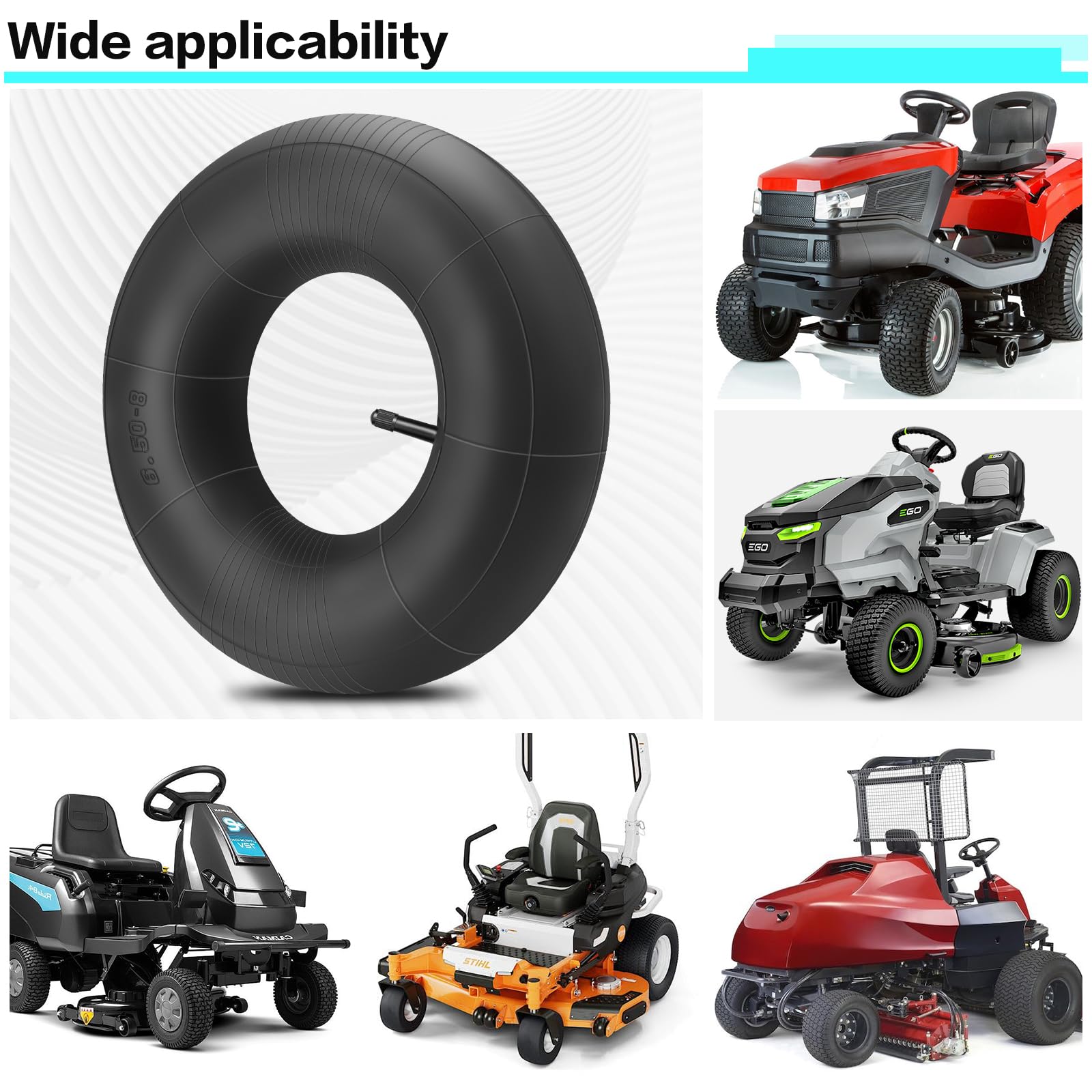 SIMEIQI 8-inch rim compatibility with versatile equipment