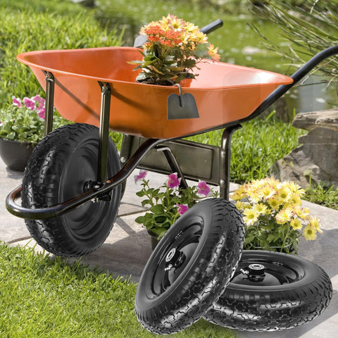 SIMEIQI wheel with centered hub ensures garden wagon stability