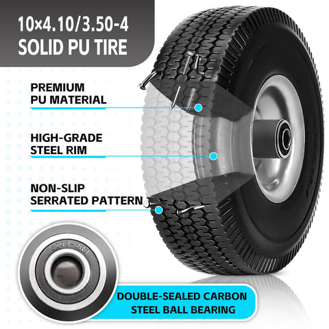 SIMEIQI wheel showing double-sealed ball bearings for smooth rolling