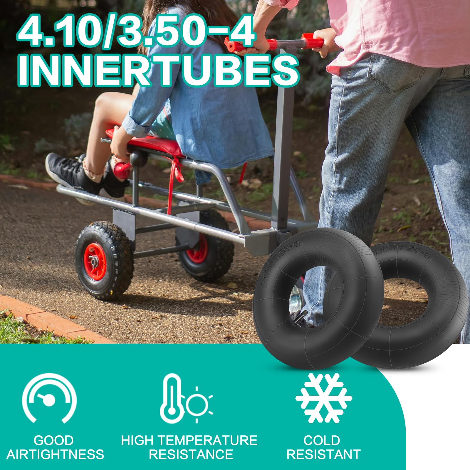 SIMEIQI heavy-duty inner tube made of natural rubber for air tightness and long life.