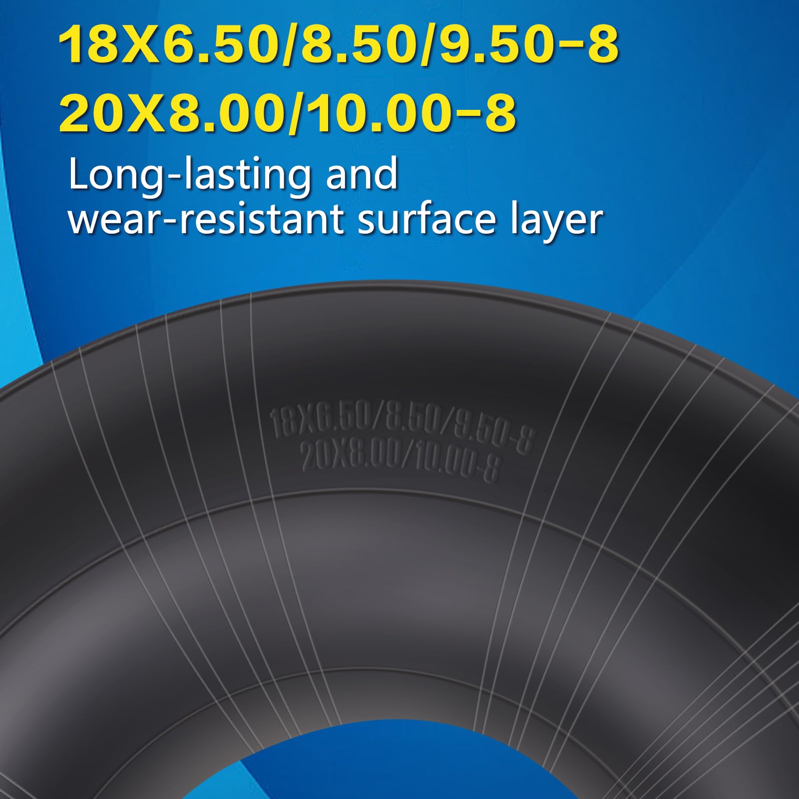 SIMEIQI natural rubber inner tube with thick walls for resilience.