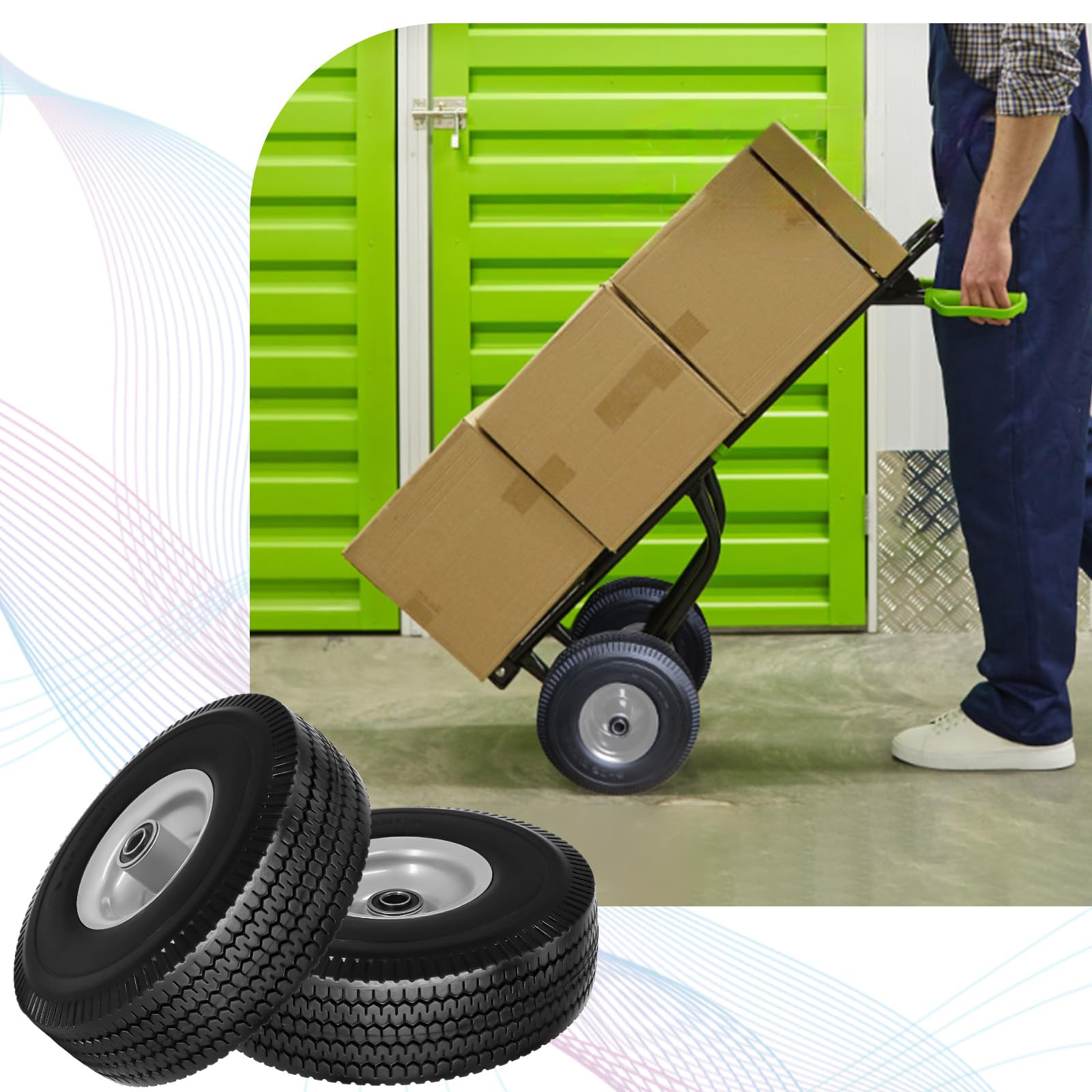 SIMEIQI wheel with 2.24-inch offset hub for stable handling on uneven ground