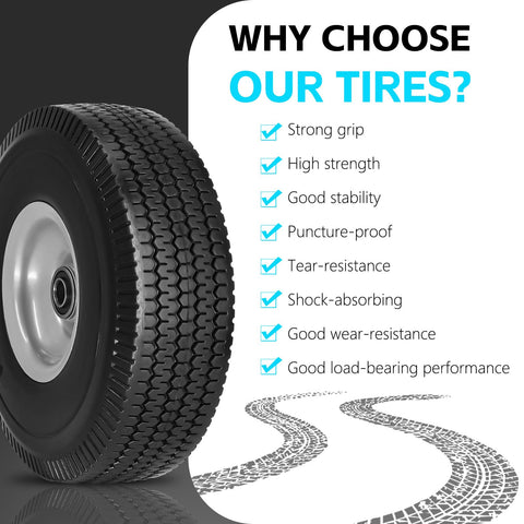 SIMEIQI puncture-free wheel design for garden and shop carts