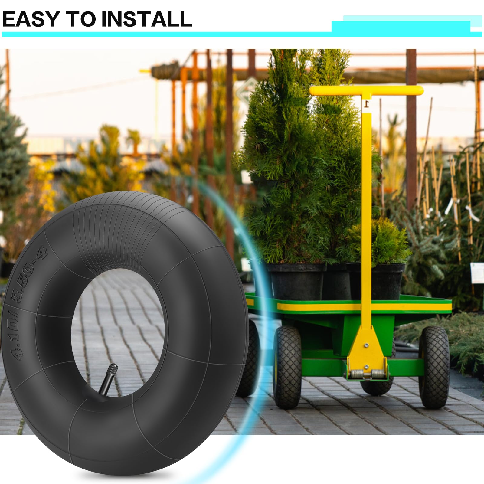 SIMEIQI inner tube thick rubber provides shock absorption on rough surfaces.