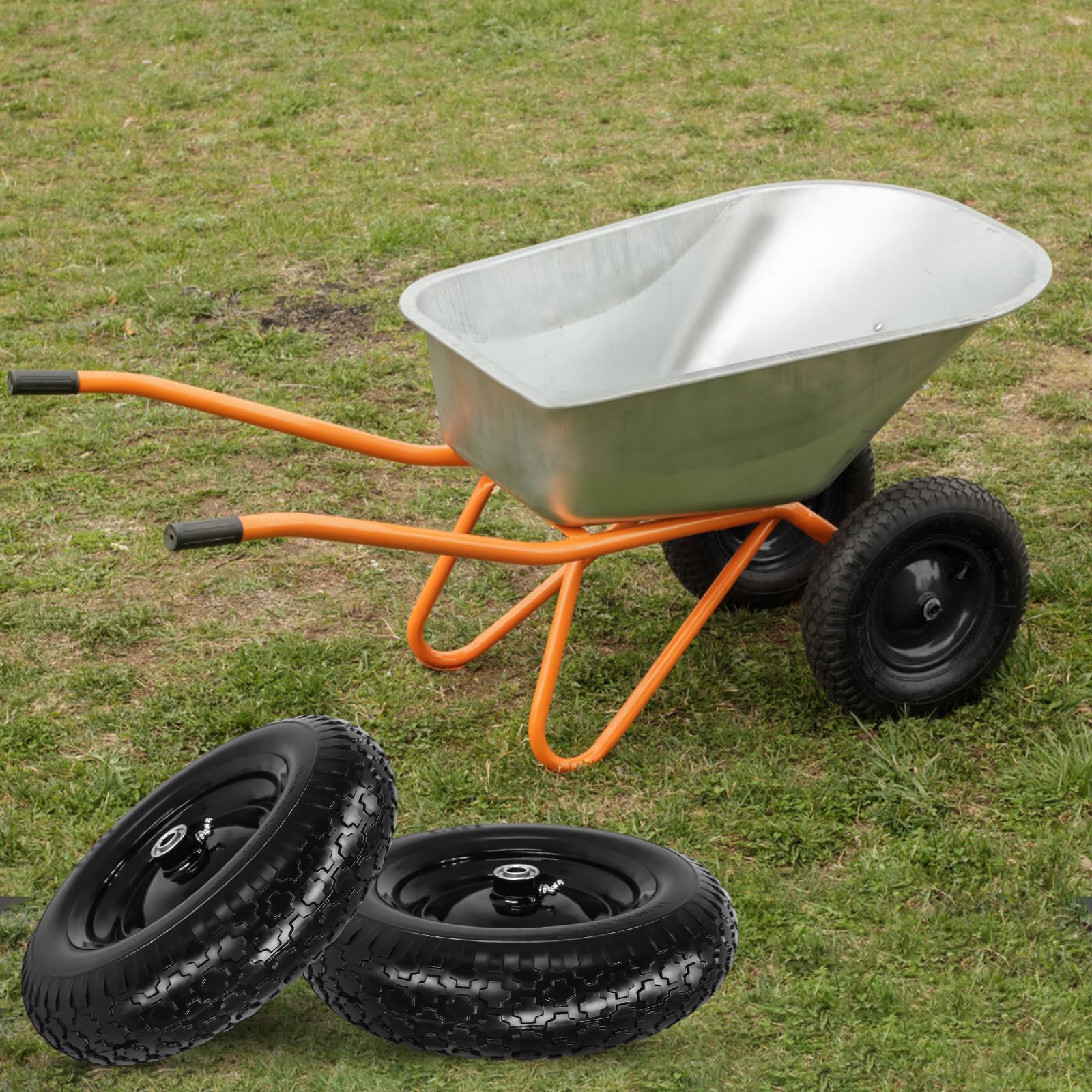 SIMEIQI yard cart wheel upgrade ready for installation