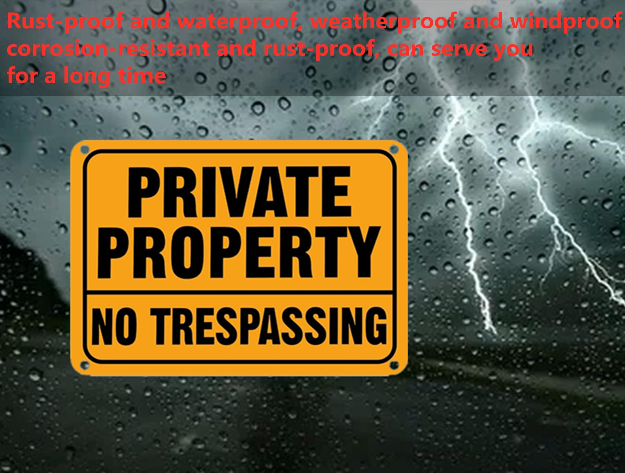 Simidobook yard no trespassing sign mounted on a fence for boundary clarity.