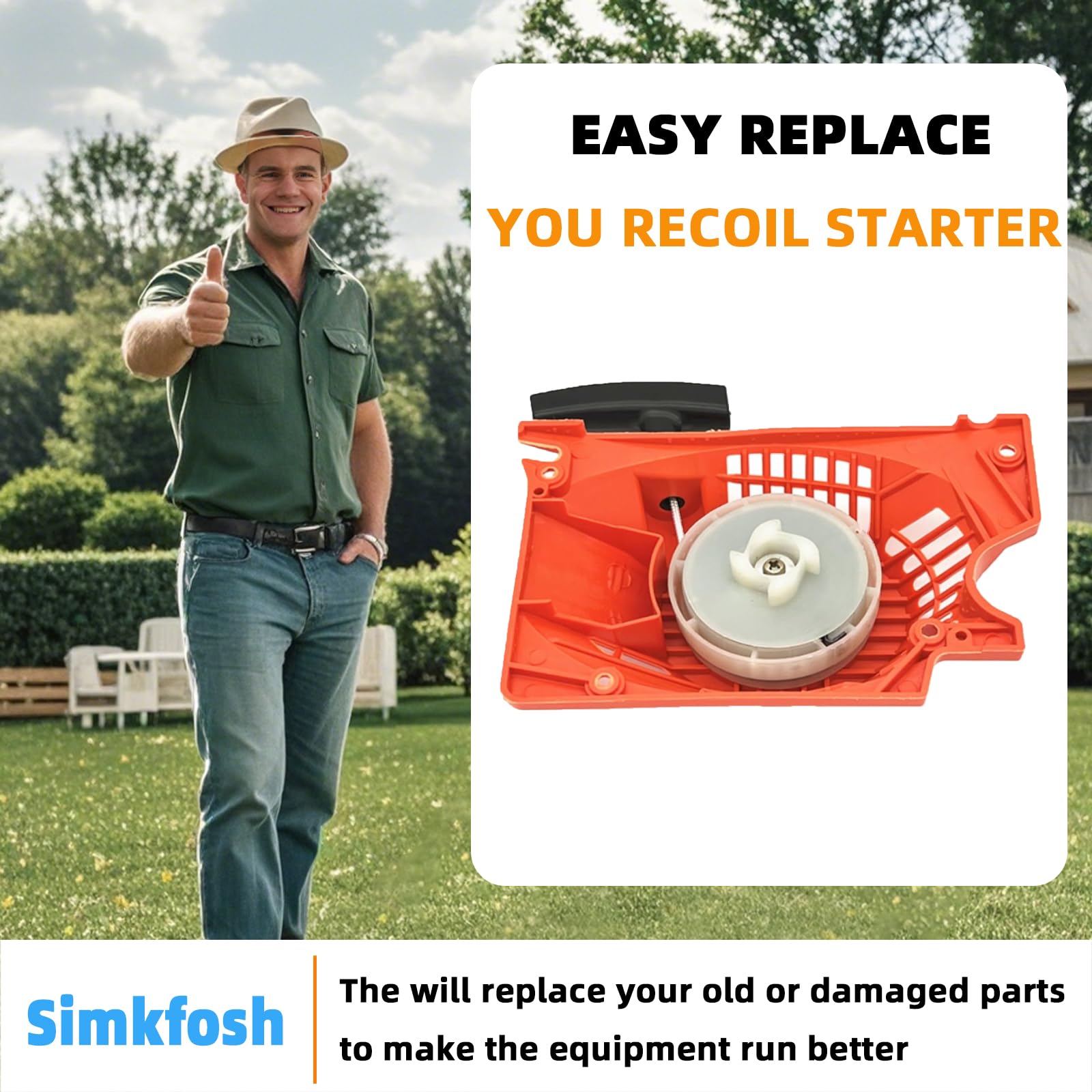 Detail of Simkfosh pull rope and spring highlighting durable construction.