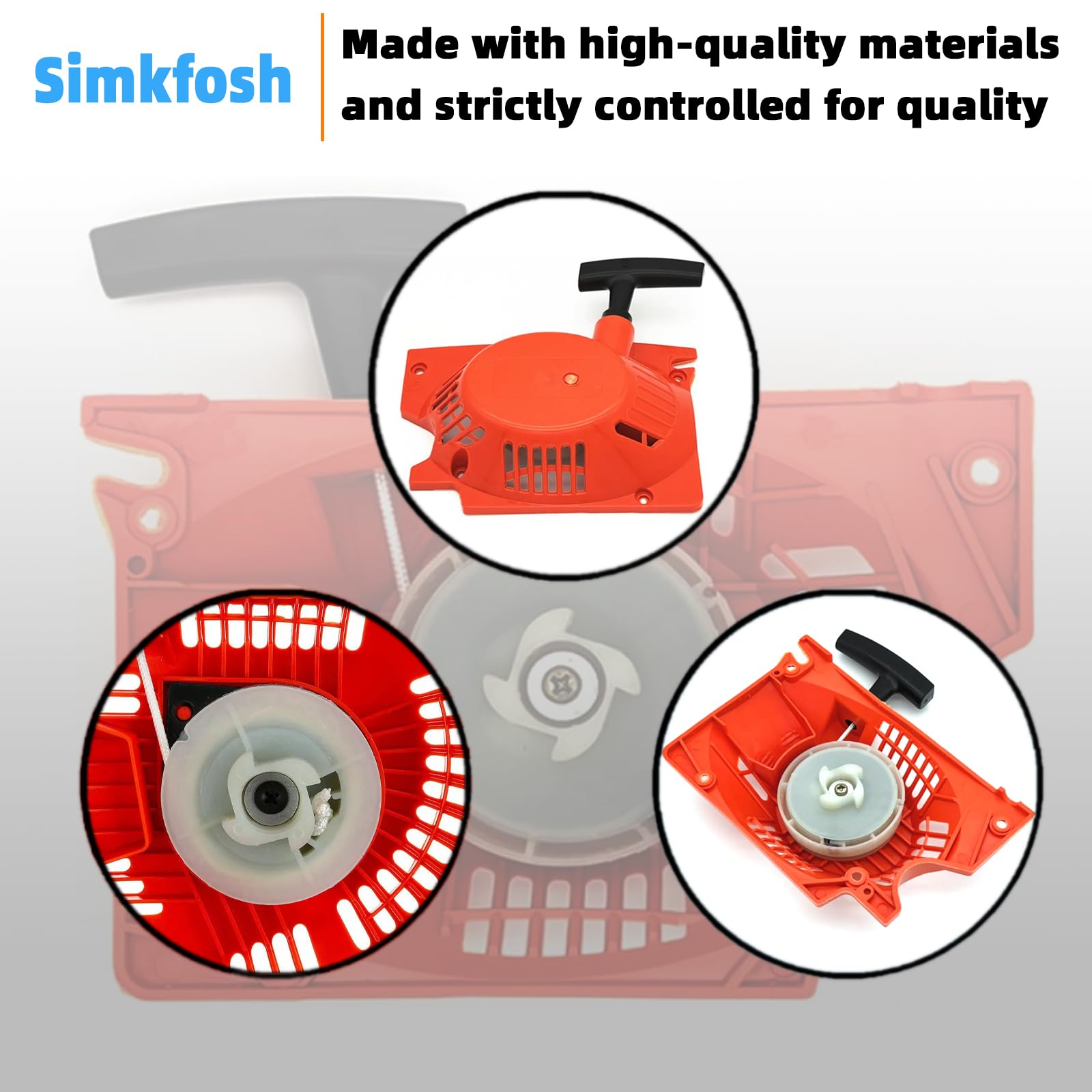 Simple installation steps with Simkfosh replacement starter for DIY users.