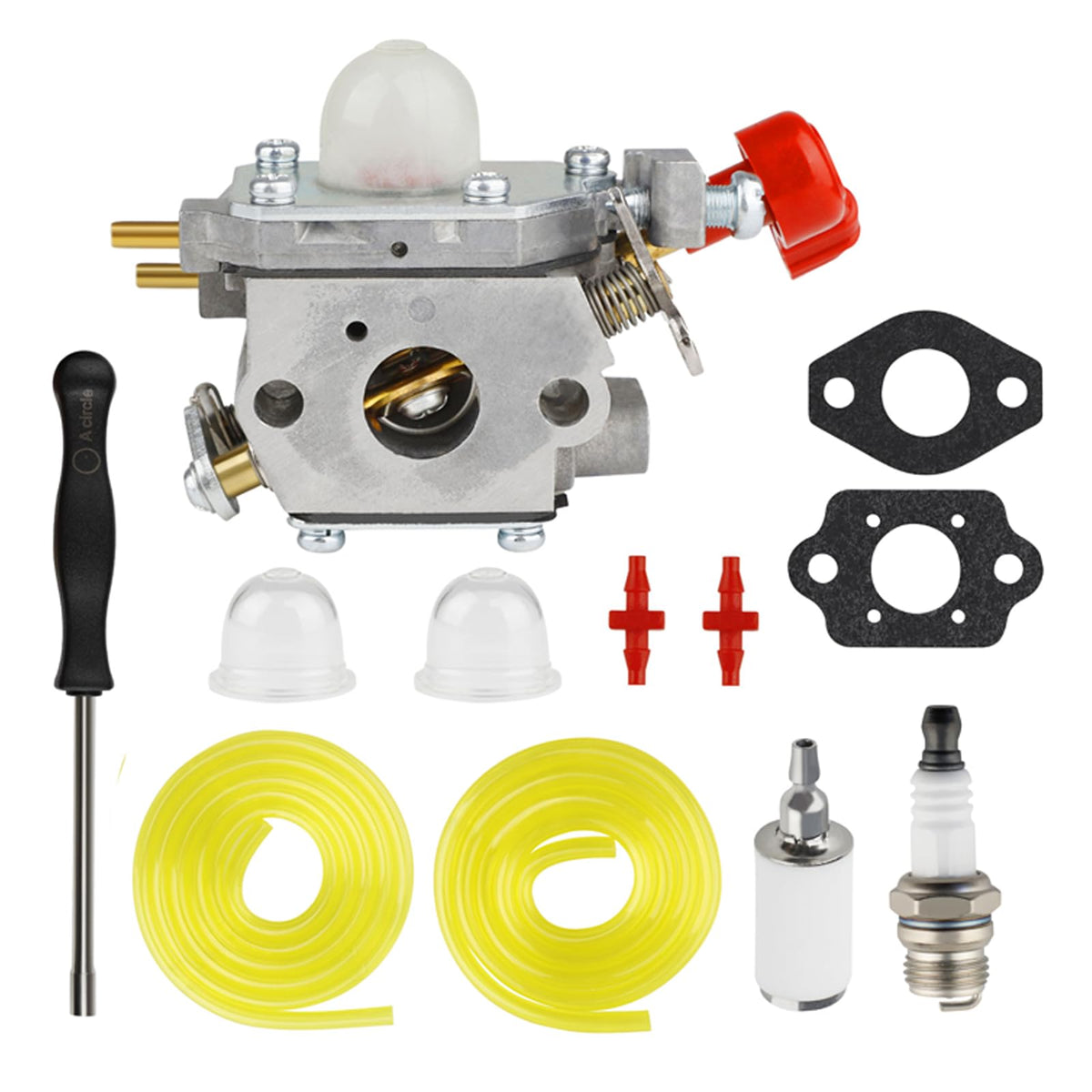 SIMPERAC 753-06288 carburetor front view shows compact direct-fit design for Craftsman engines