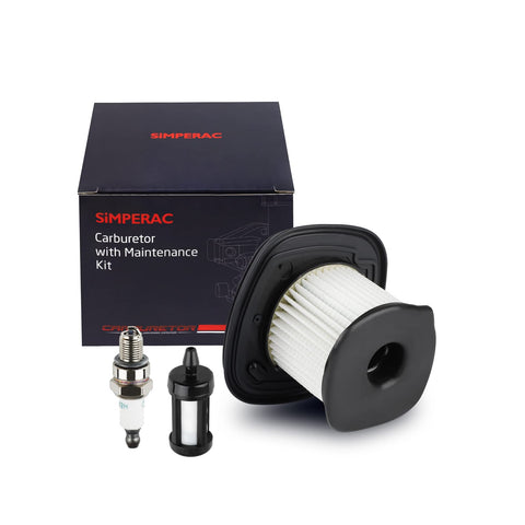 SIMPERAC BG86 air filter close-up showing washable HD2 design for extended lifespan.
