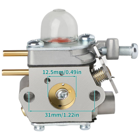 SIMPERAC carburetor compatible with Craftsman 25cc weed eaters WS210 and WS2200.