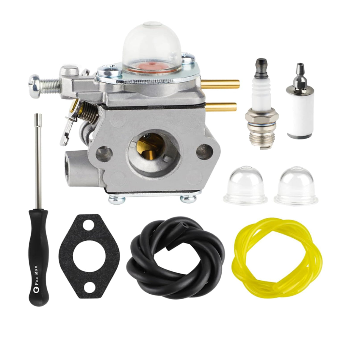 SIMPERAC carburetor for Craftsman B210 blower enhances starting and idle stability.