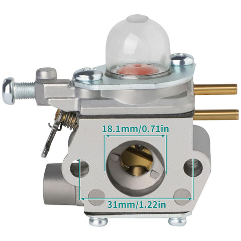 SIMPERAC 25cc carburetor detail for pole saw compatibility enabling versatile repairs.