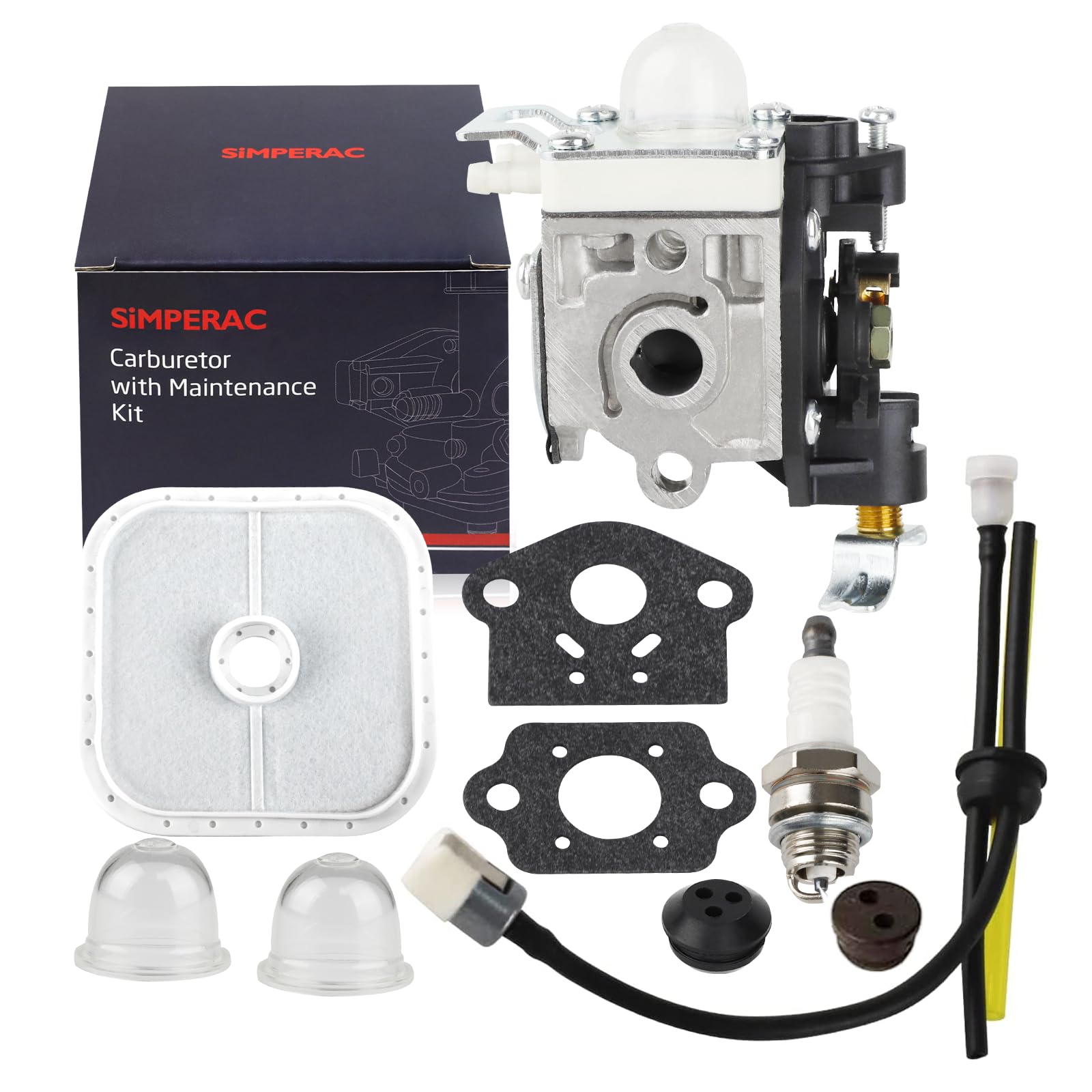 SIMPERAC carburetor for Echo PB-265L ready for quick maintenance and improved engine reliability