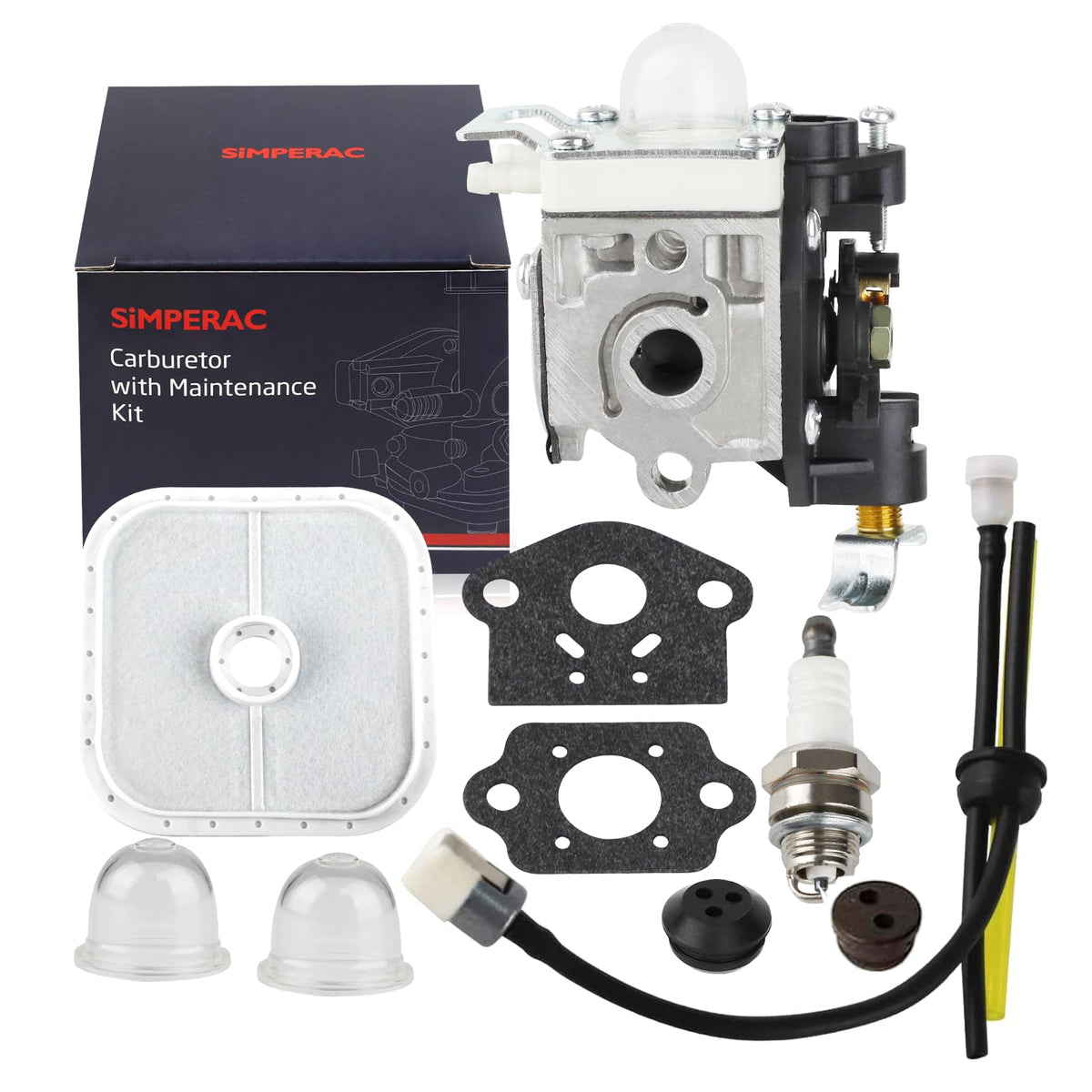 SIMPERAC carburetor for Echo PB-265L ready for quick maintenance and improved engine reliability