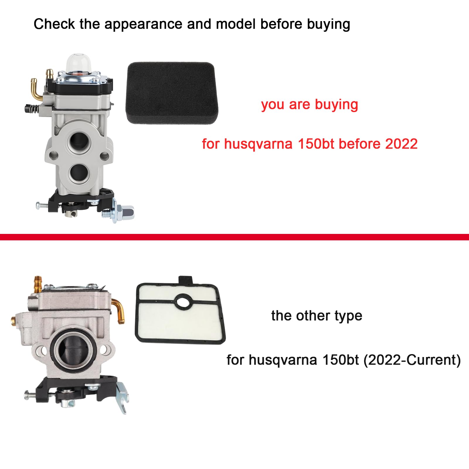 SIMPERAC carburetor kit packaging with included components for quick DIY tune-up