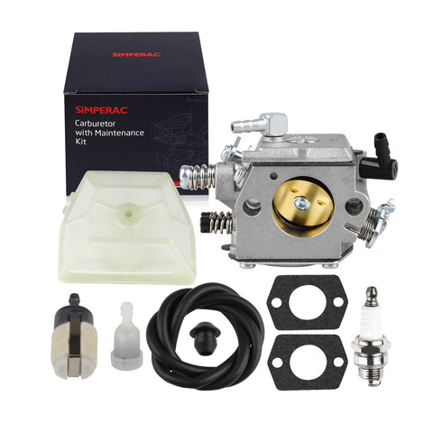 SIMPERAC CS590 carburetor assembly for Echo CS620P ensures precise fuel delivery.