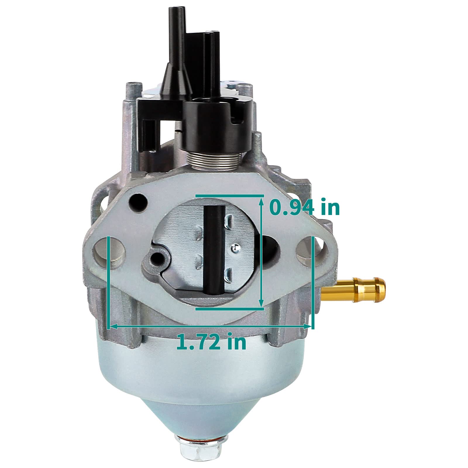 SIMPERAC GCV160 carburetor package contents including fuel line and gaskets.