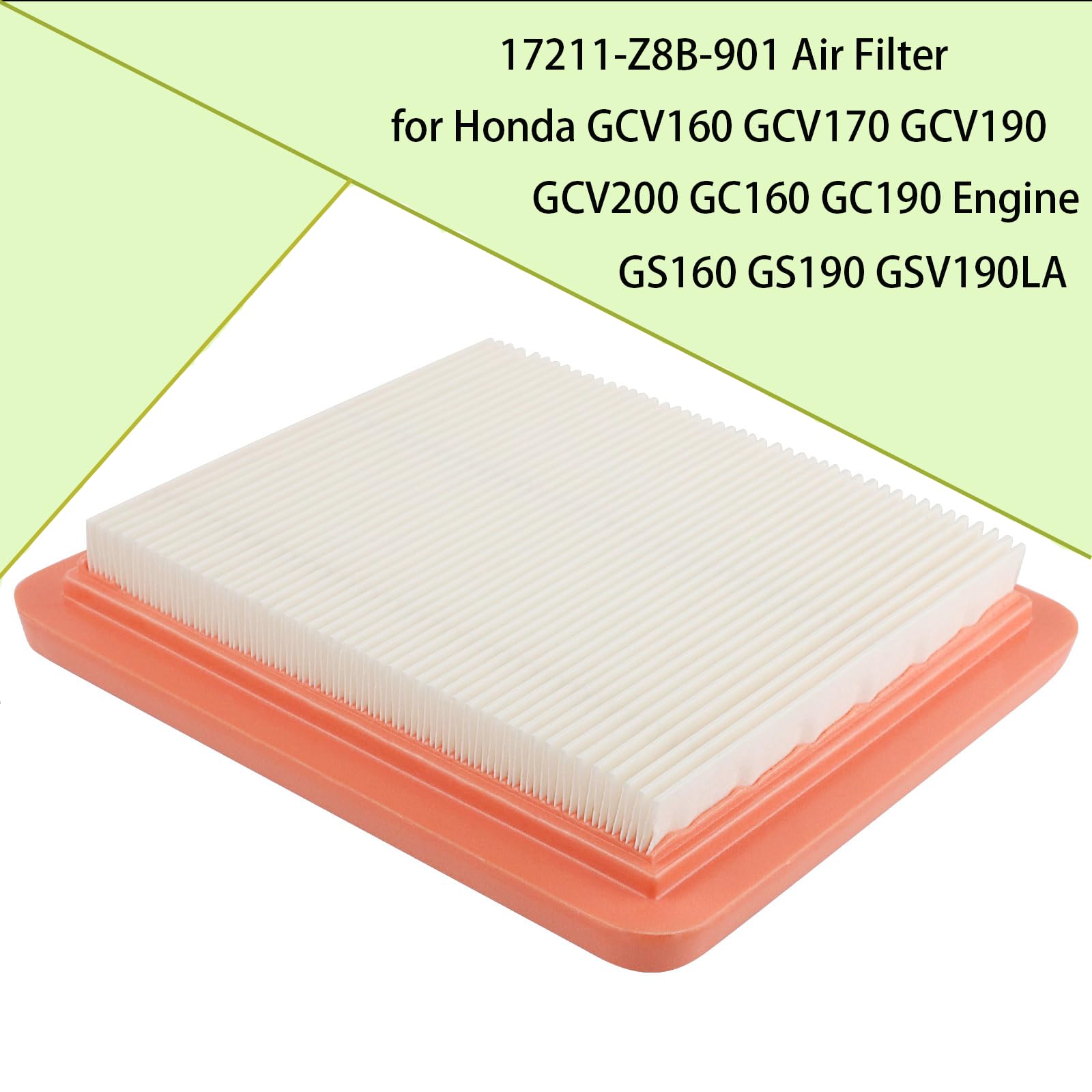 SIMPERAC GCV160 engine-filter-compatibility close-up shows precise OEM-style fit.