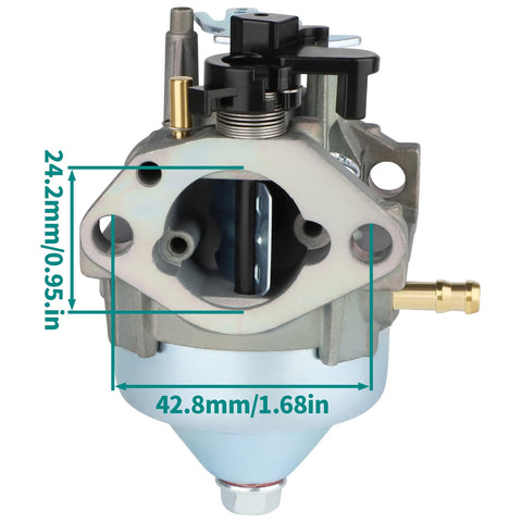 SIMPERAC GCV170 carburetor side view, compact design for easy installation.
