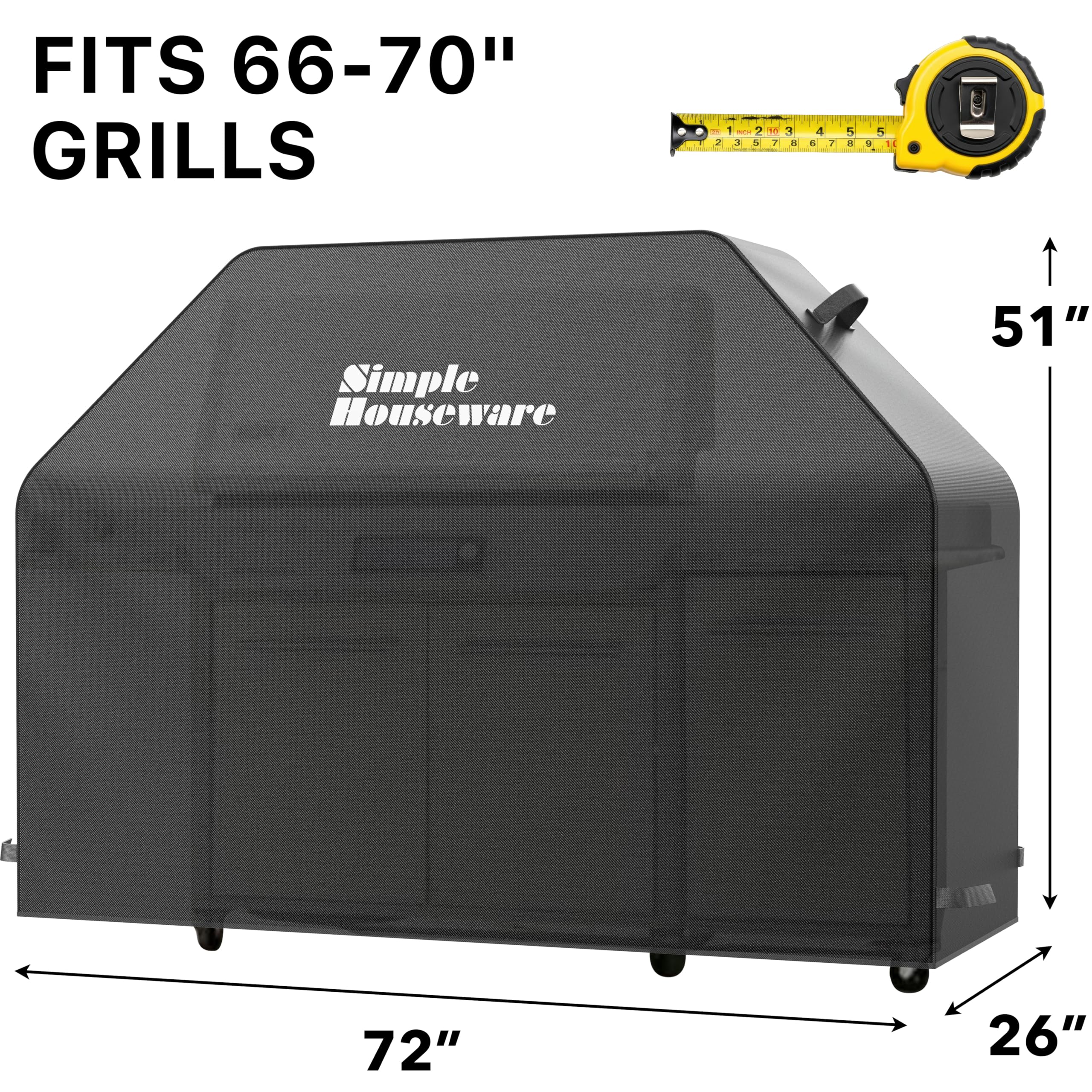 Simple Houseware 600D polyester exterior close-up protecting against sun and rain