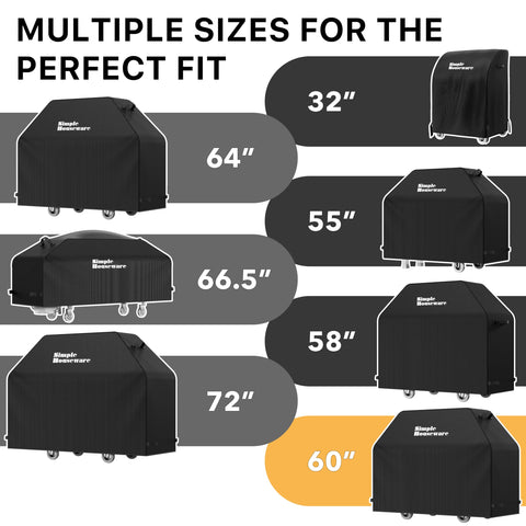 Simple Houseware BBQ cover is easy to rinse and air dry.