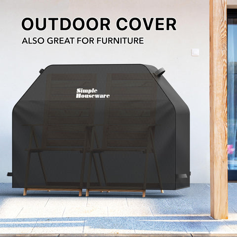 Simple Houseware 60-inch cover fits most leading grills with similar dimensions.