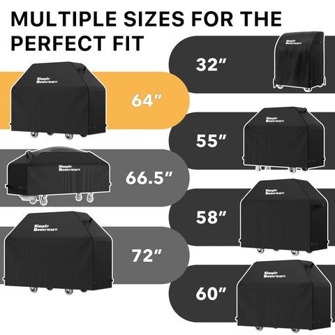 Simple Houseware tear-resistant grill cover withstands seasonal weather
