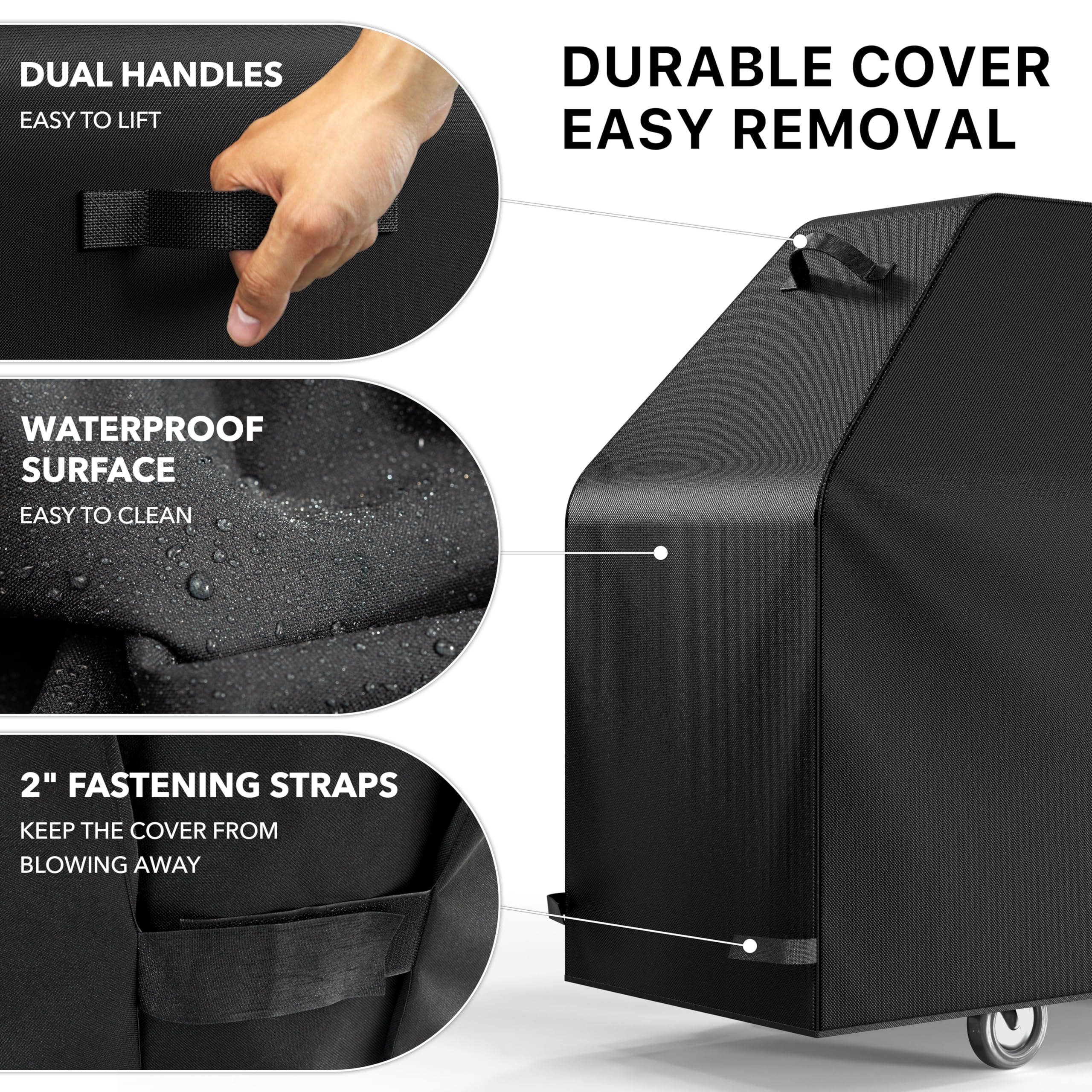 Simple Houseware UV-resistant grill cover preserves finish in sun