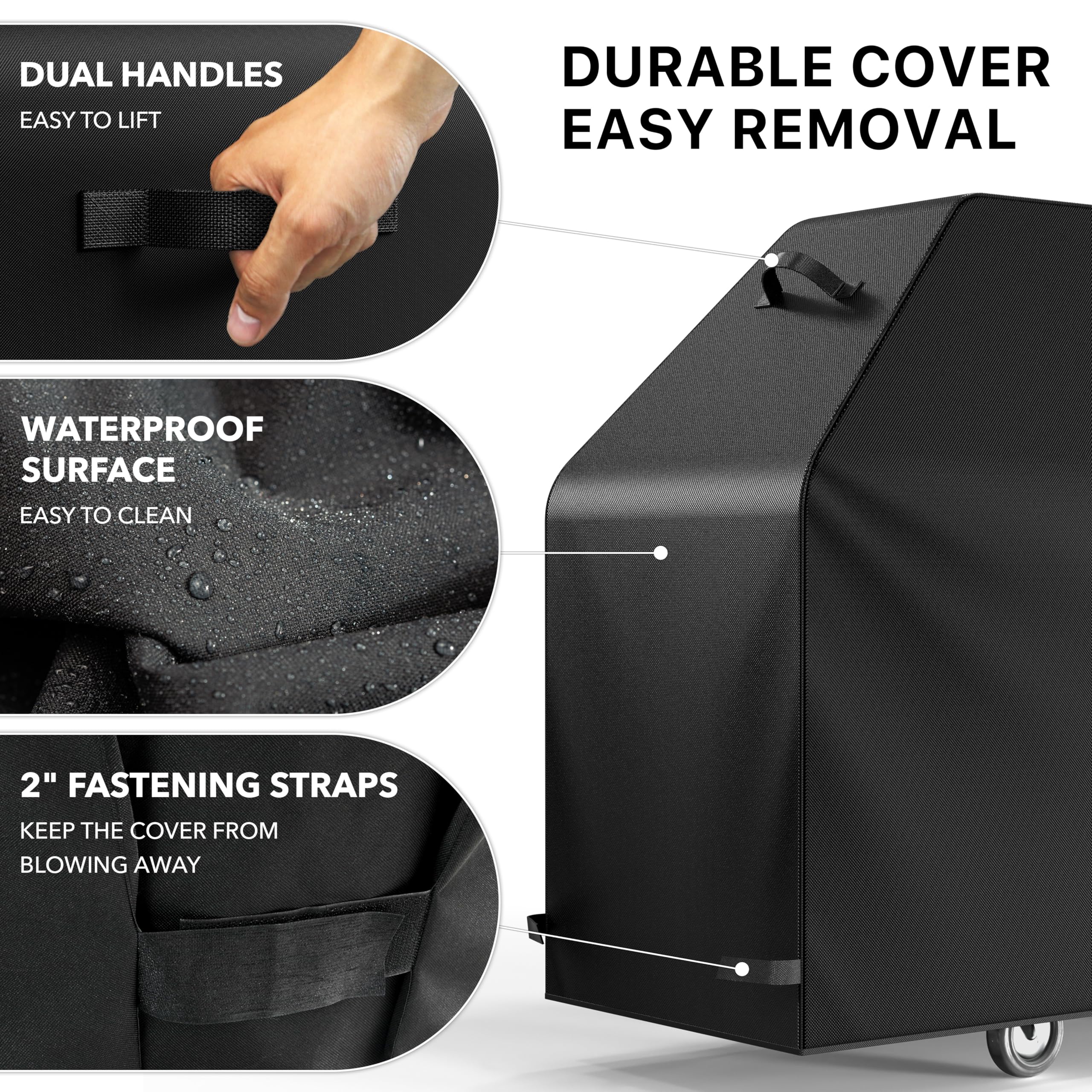 Simple Houseware convenient side handles allow easy cover removal