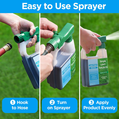 Simple Lawn Solutions 15-0-15 green turf boost for vibrant lawns