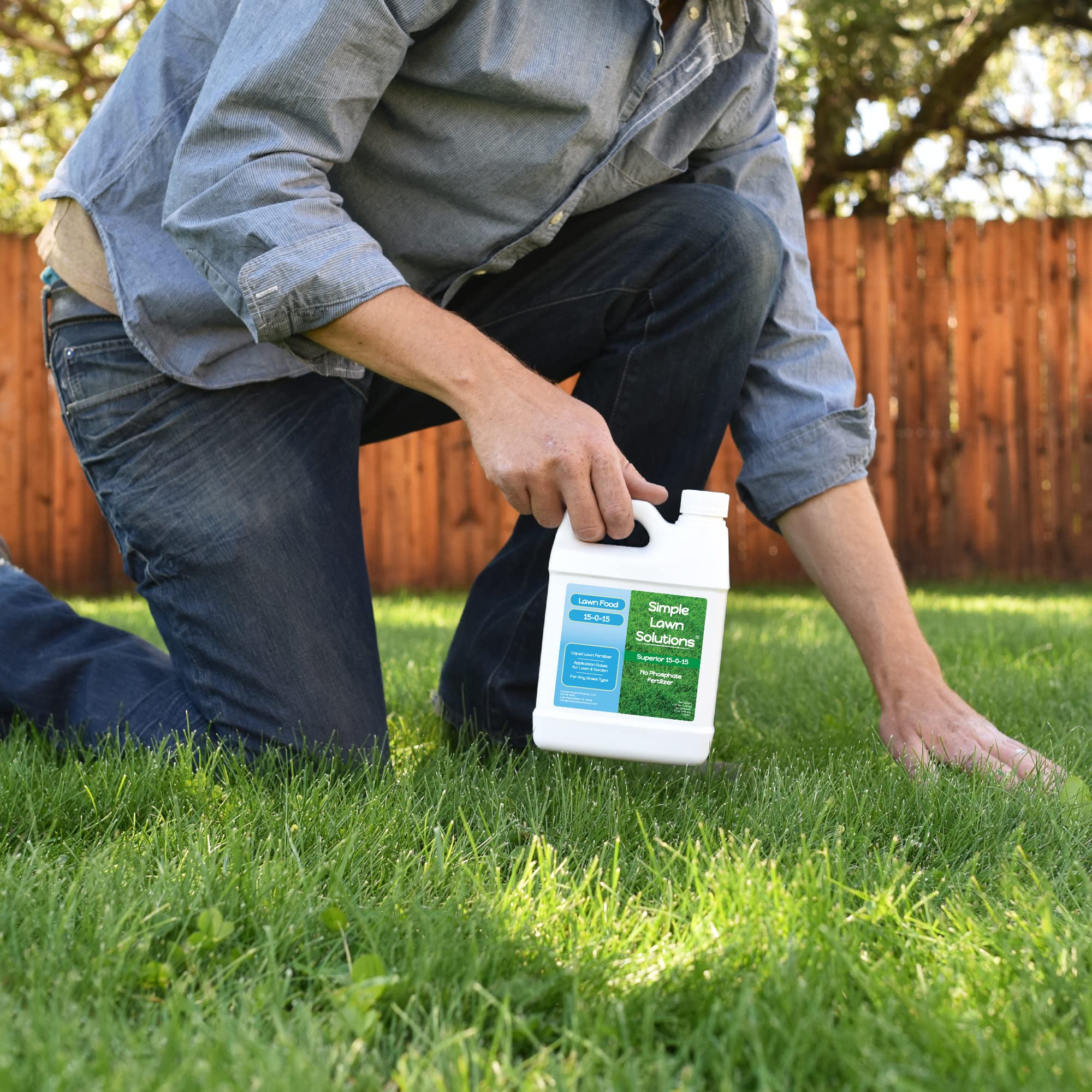 Simple Lawn Solutions usable on all grass types including Bermuda and Bluegrass.