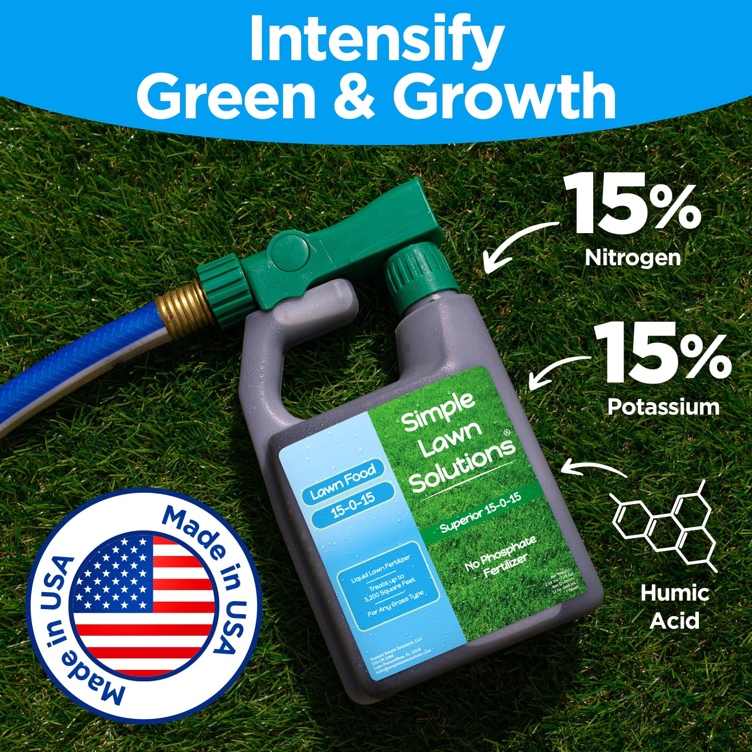 Simple Lawn Solutions all season lawn care 15-0-15