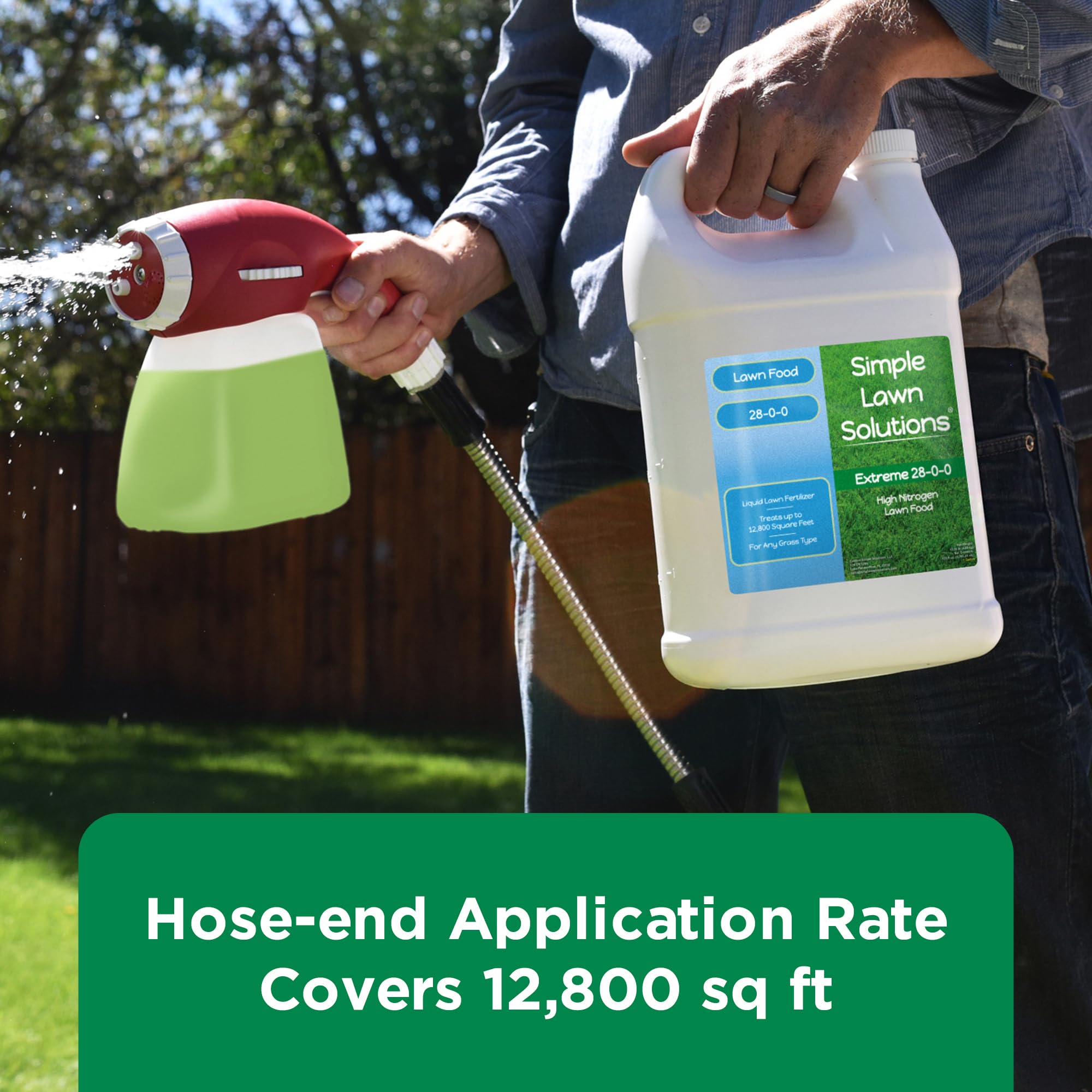 Simple Lawn Solutions family-owned USA company label emphasizes reliable domestic production.