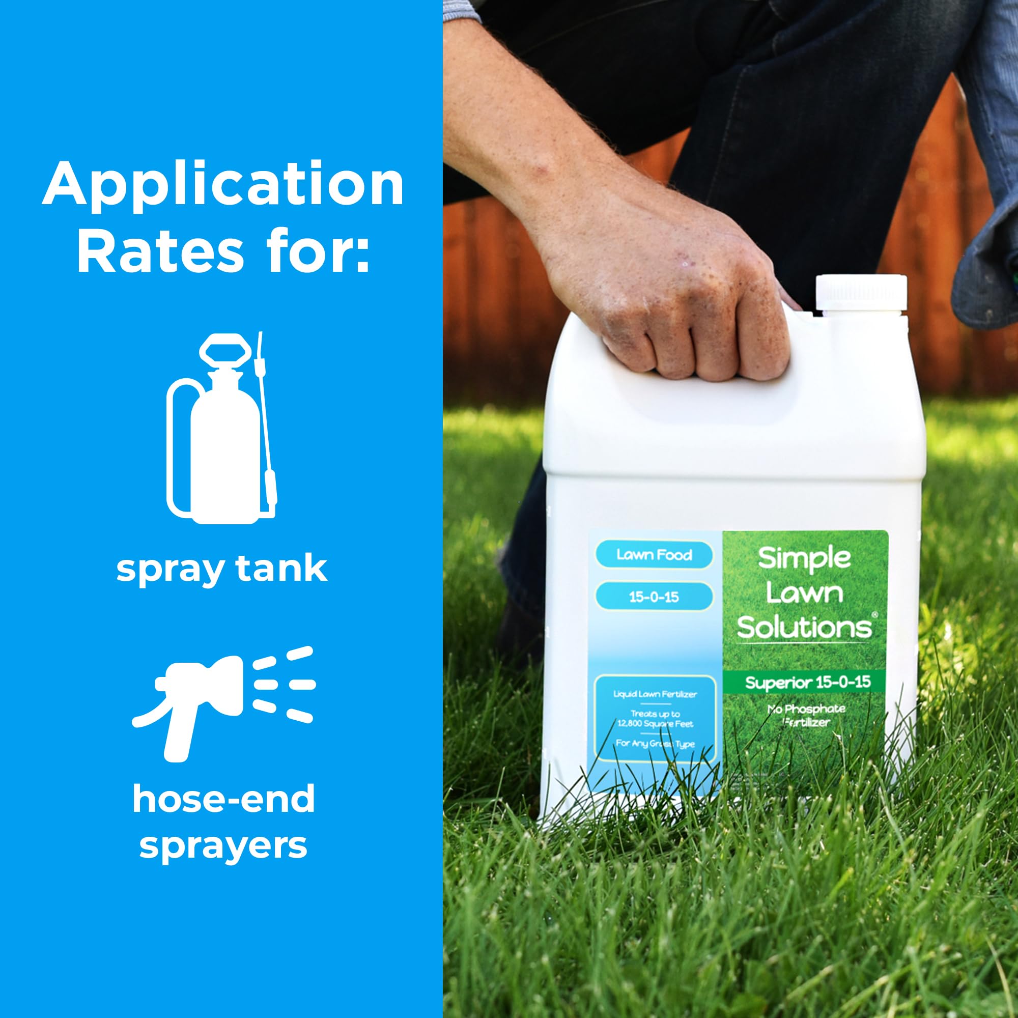 Simple Lawn Solutions fish and kelp nutrients support turf vigor.