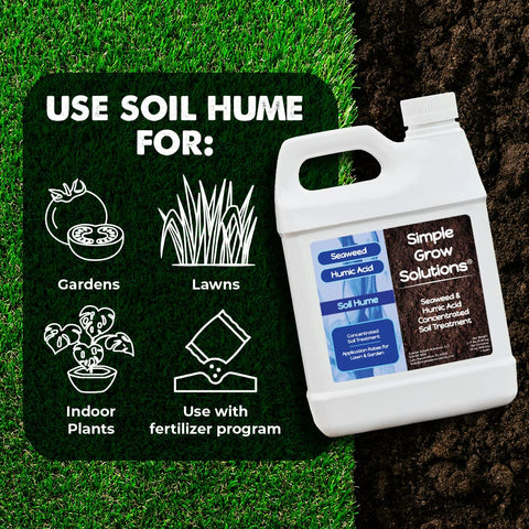 Garden use with Soil Hume in beds and containers for healthier growth.