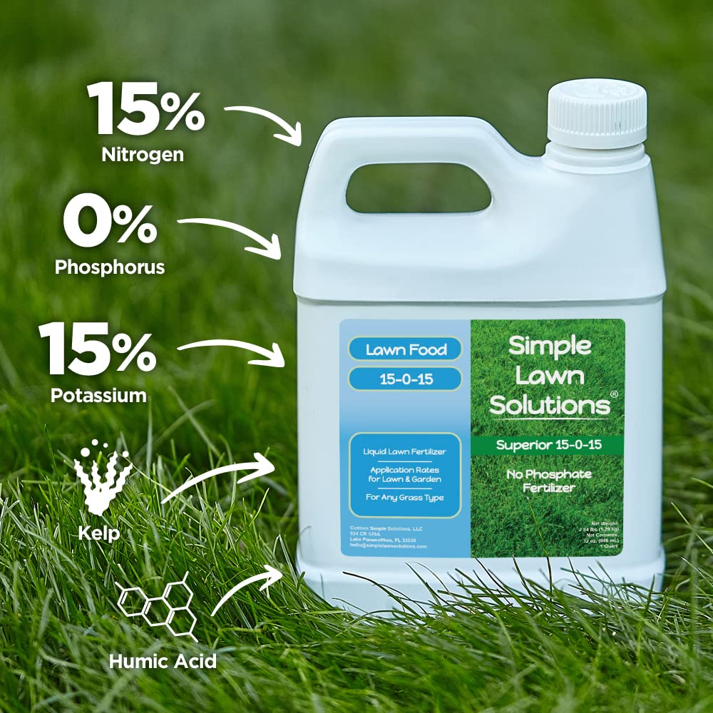 Simple Lawn Solutions lush green lawn after application with vibrant color.