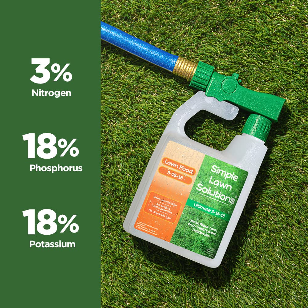 Hose-end sprayer from Simple Lawn Solutions for quick, even application.