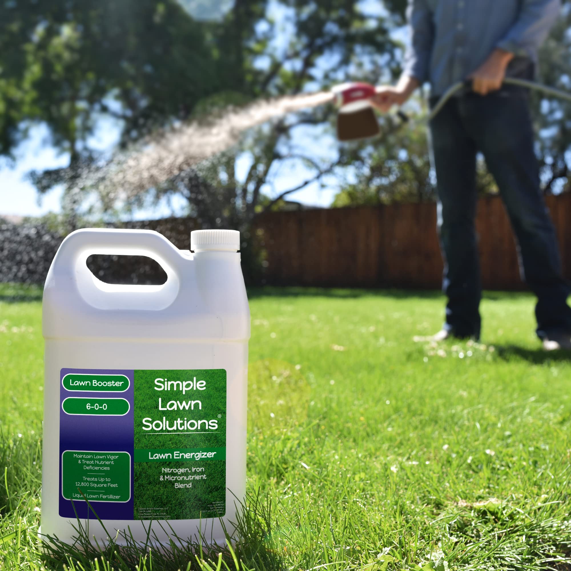 Made in the USA: Simple Lawn Solutions Lawn Energizer bottle.