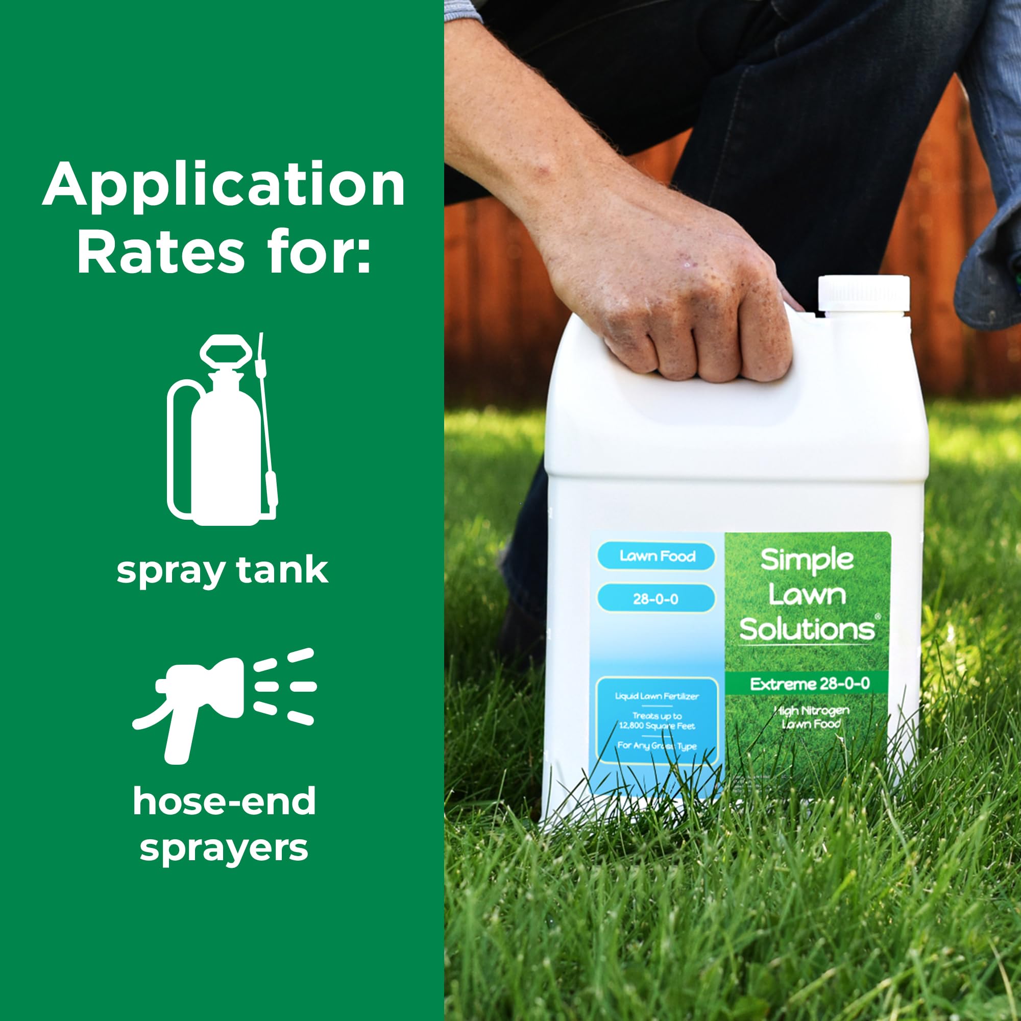 Simple Lawn Solutions made in USA badge demonstrates trusted family-owned manufacturing.
