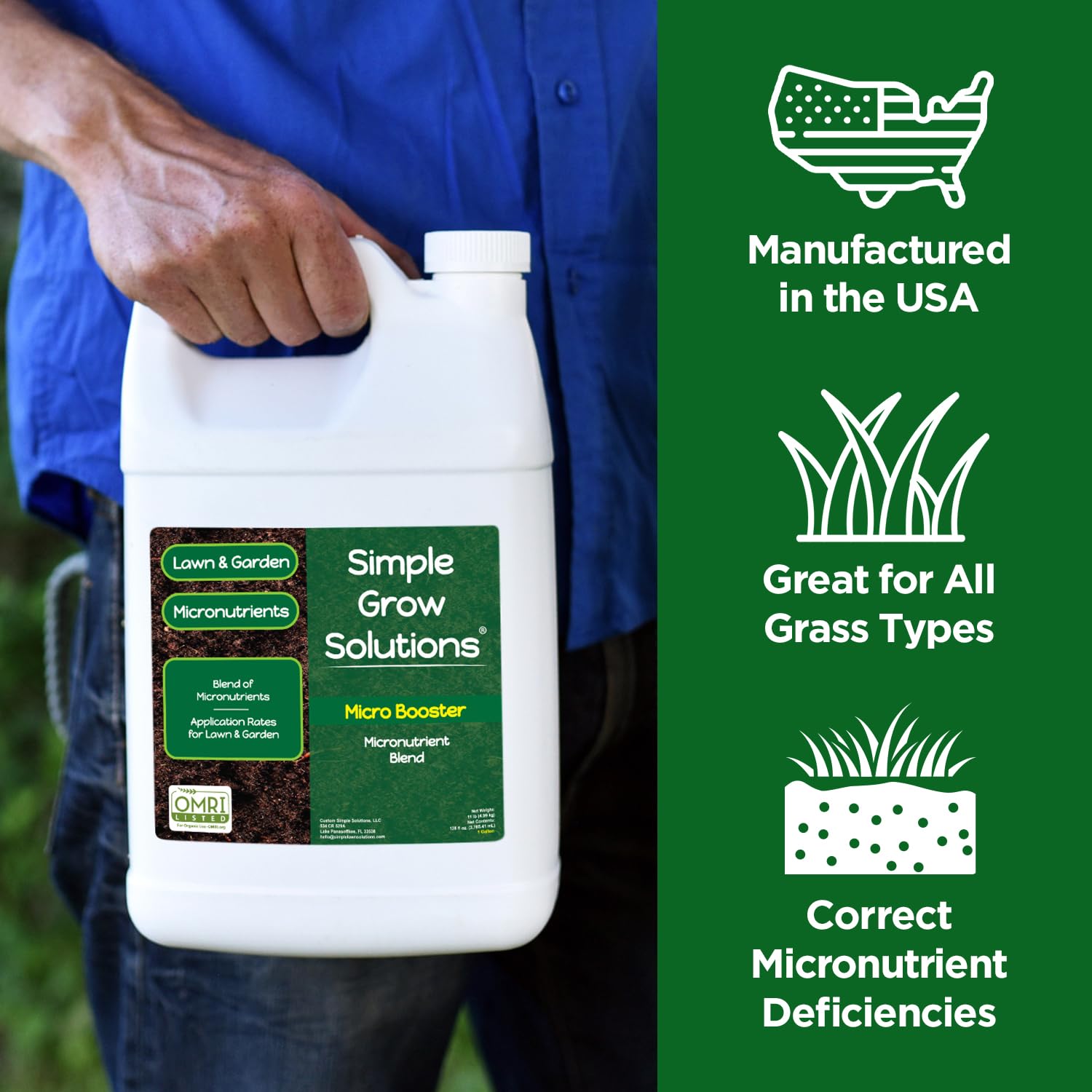 Simple Lawn Solutions Micro Booster used on tomatoes and vegetables.
