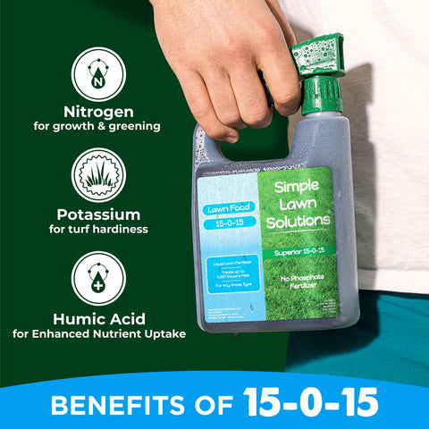 Simple Lawn Solutions phosphate free lawn food 15-0-15